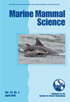 MARINE MAMMAL SCIENCE雜志封面